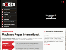 Tablet Screenshot of machines-roger.ca